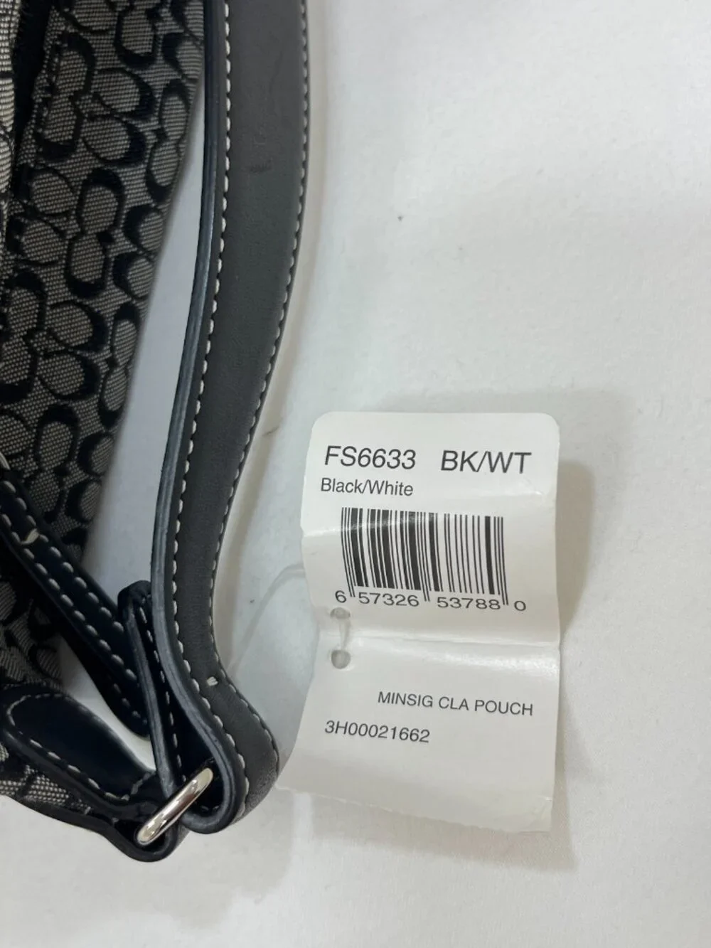 Coach Black Demi Pouch Bag Excellent Condition with Tags